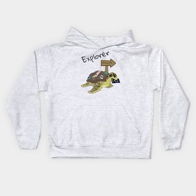 The Sea Turtle Explorer Kids Hoodie by RCLWOW